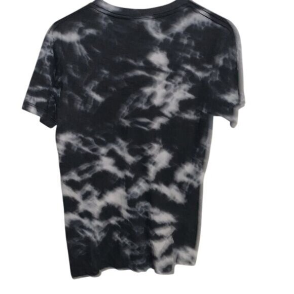 AC/DC Tie-Dye Graphic Band Tee Shirt Black & White Cotton Blend Small - Picture 4 of 6